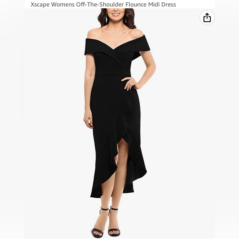 XSCAPE Off The Shoulder Dress - Picture 2 of 8